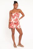Luna Short Set Red Floral