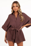 Jemmy Romper Chocolate Brown