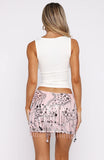 Disco Baby Beaded Mini Skirt Baby Pink