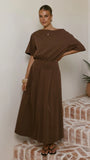 Aleski Maxi Dress Chocolate