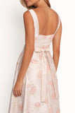 Zaria Midi Dress Pink Floral