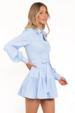 Diantha Long Sleeve Mini Dress Blue
