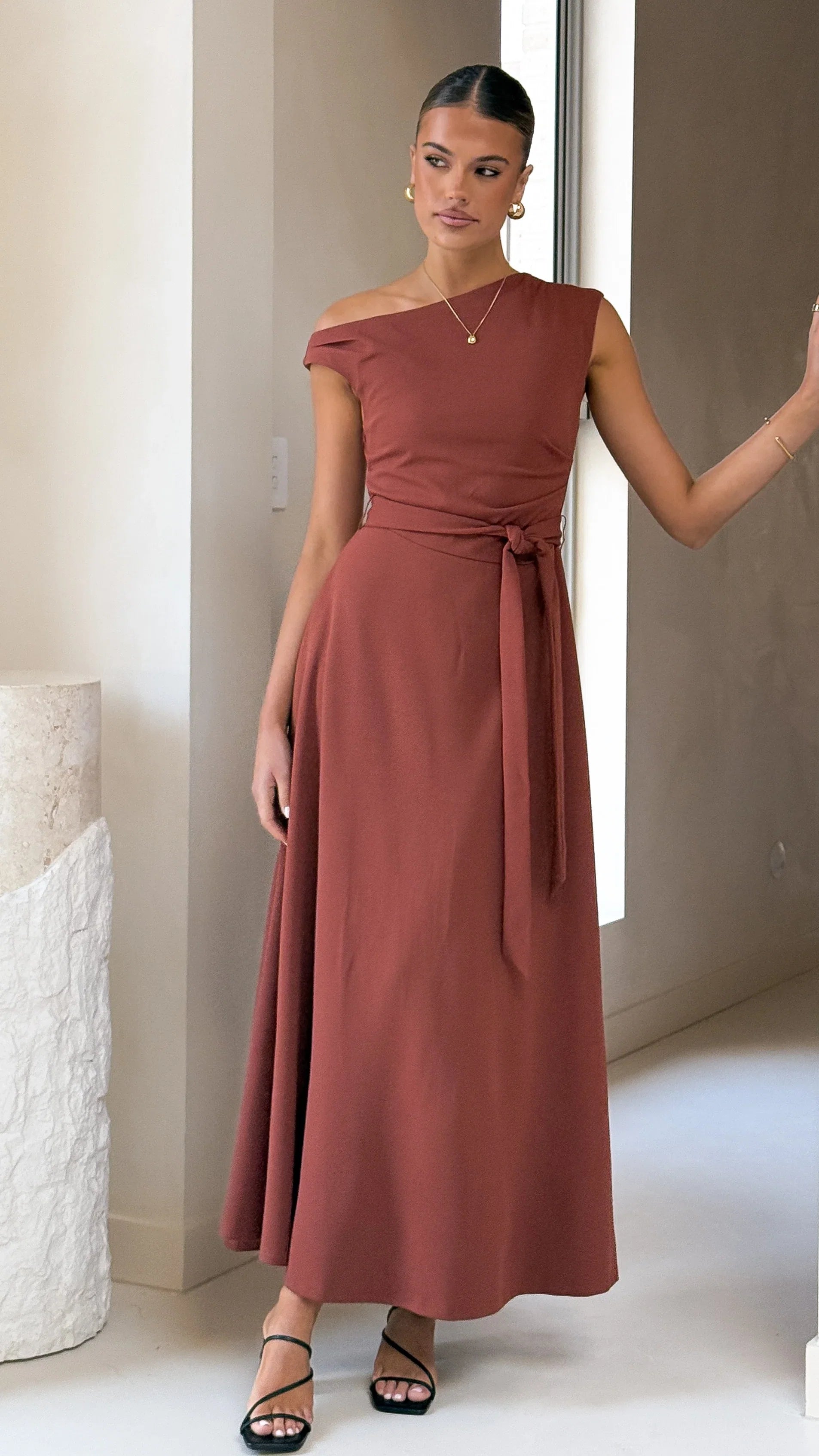 Gemma Maxi Dress Brown