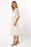 Camellia Midi Dress White
