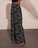 Elenne Bandana Paisley Print Wide Leg Pants