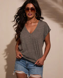 Simple Muse V Neck Top