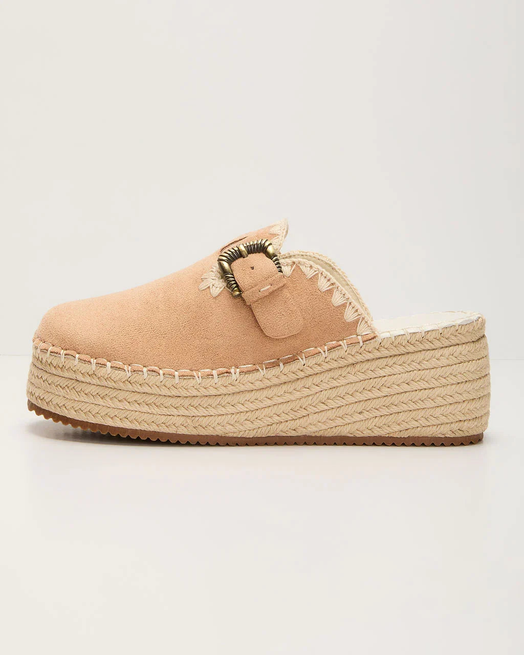 Esme Suede Platform Mule