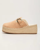 Esme Suede Platform Mule