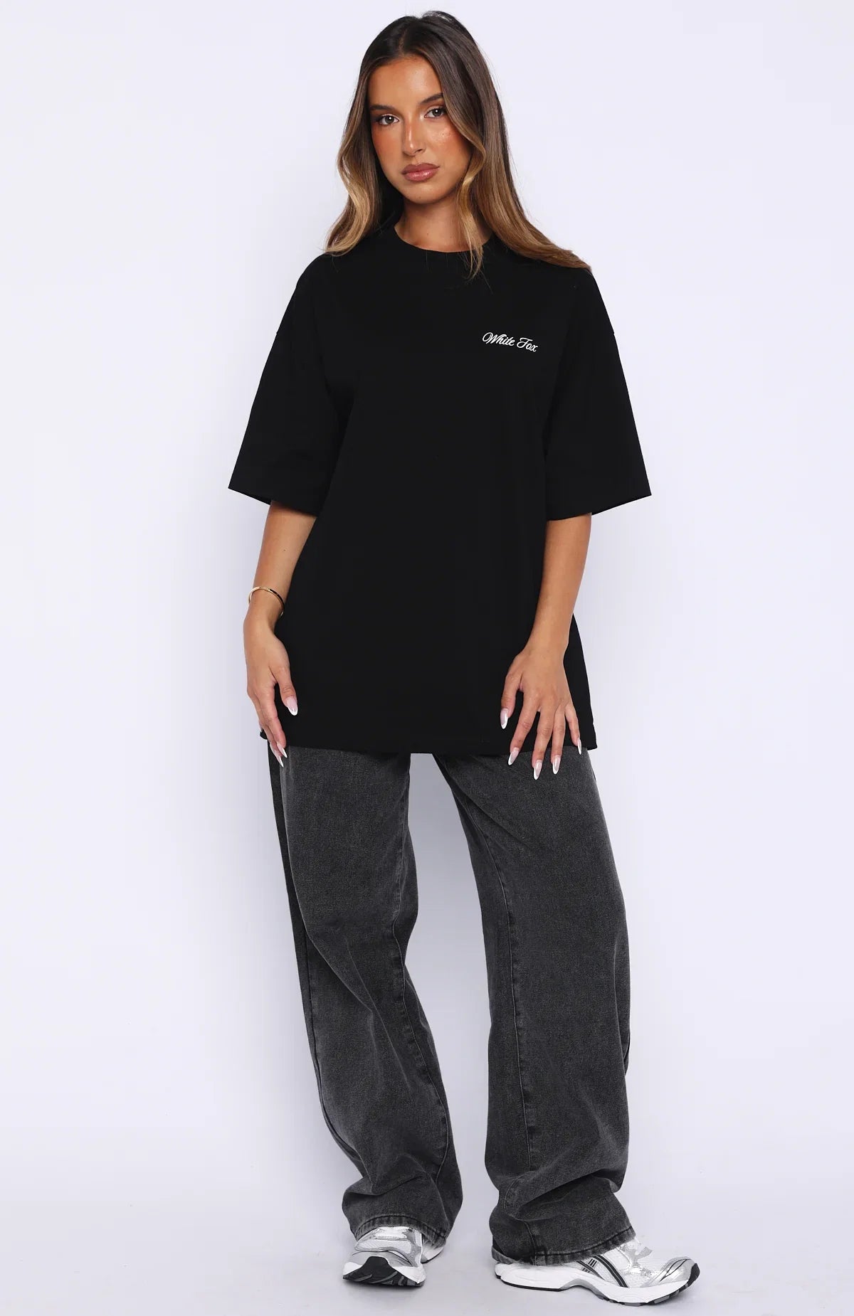 At Second Glance Oversized Tee Black