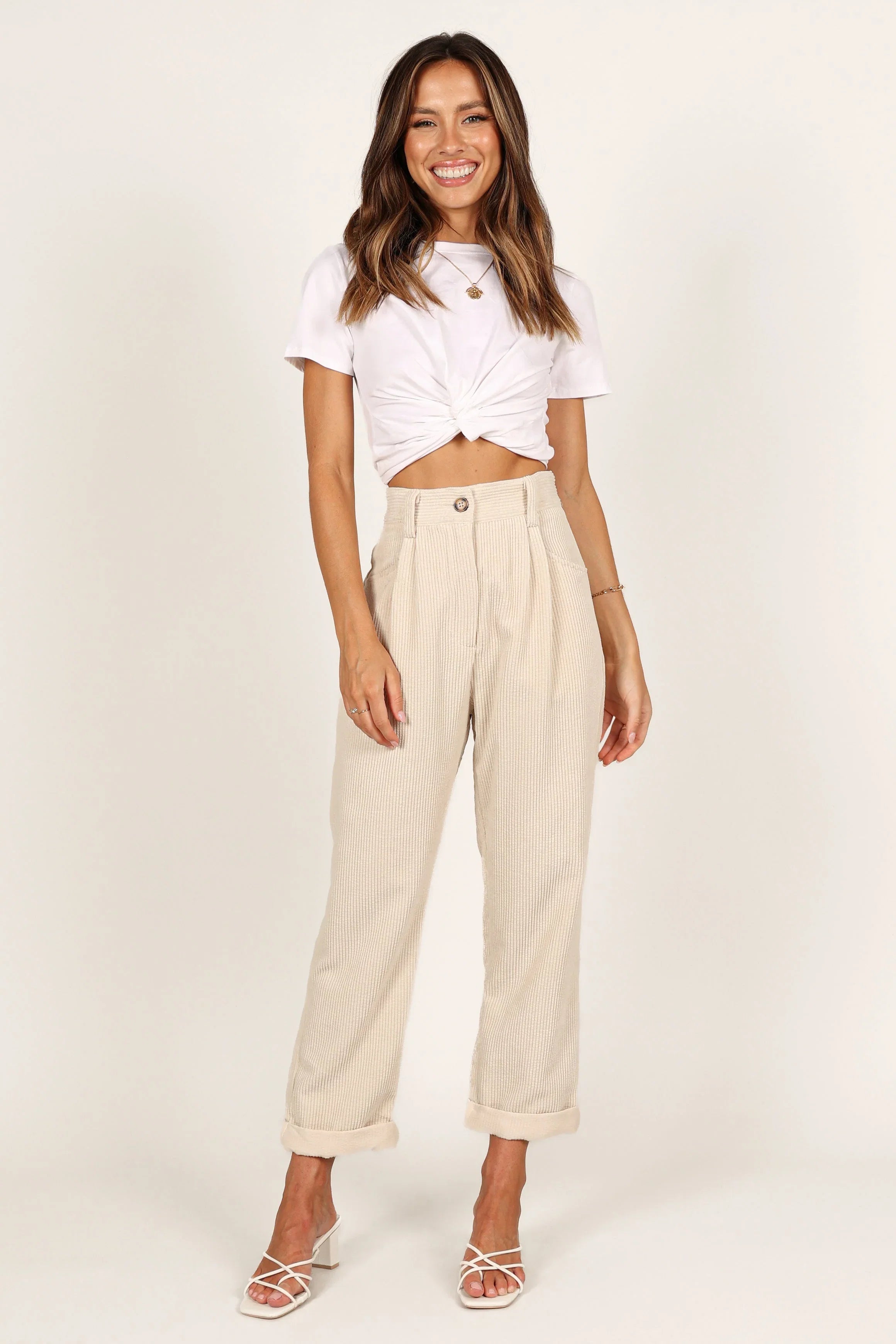 Talaren Cord Pant Cream