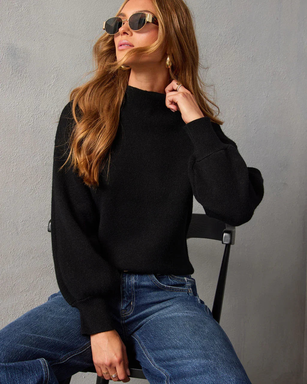 Amsterdam Mock Neck Sweater