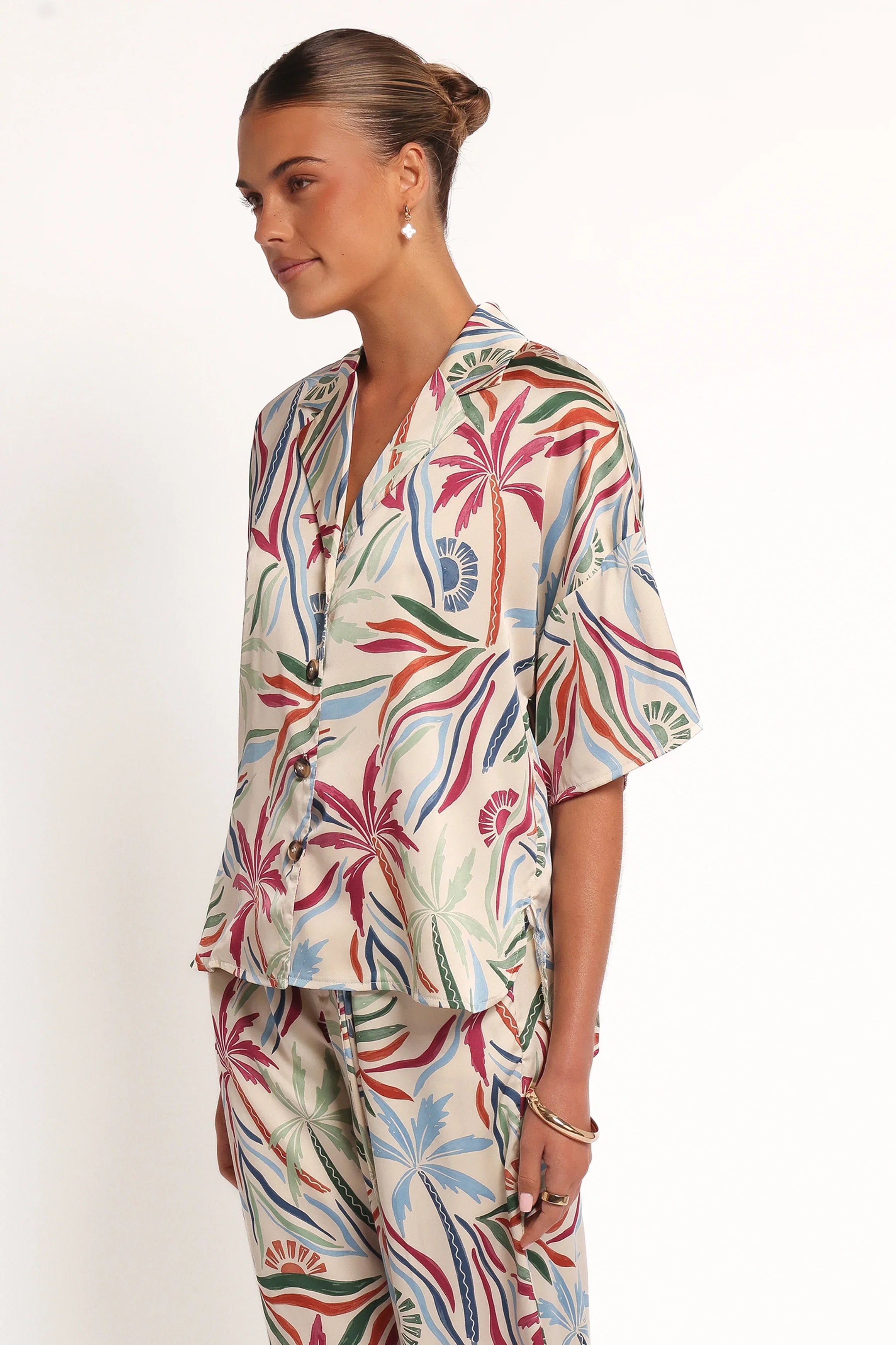 Illoura Short Sleeve Shirt Tahitian Tide