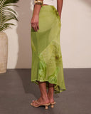 Rooted Grace Tropical Floral Mesh Maxi Skirt