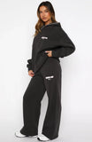 Vol 1 Wide Leg Sweatpants Charcoal