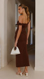 Gardenia Maxi Dress Chocolate