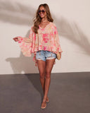 Sunbeam Series Floral High Low Top