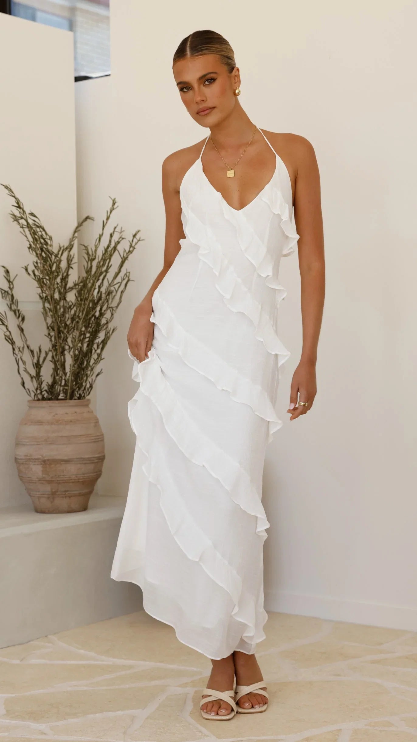 Sophia Maxi Dress White