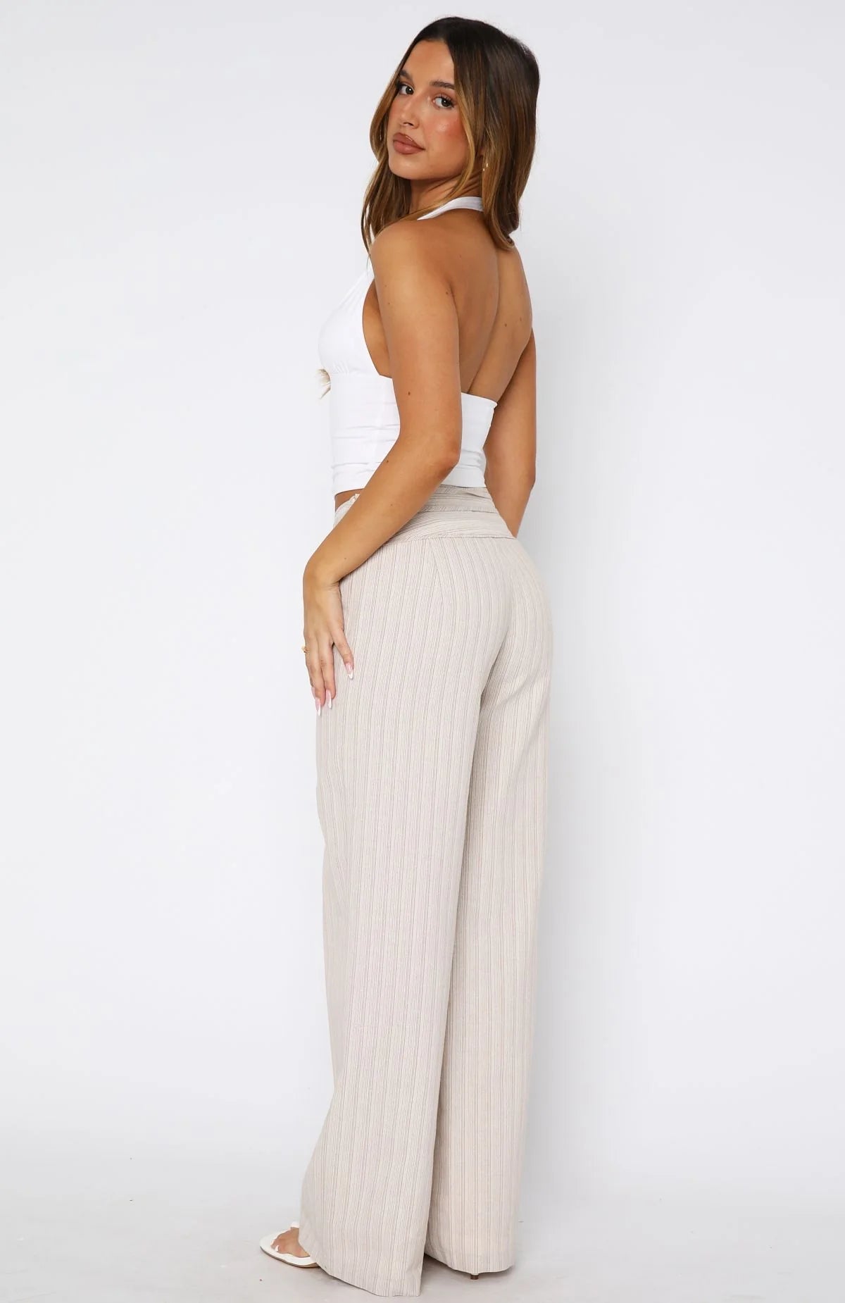 Wont Look Back Pants Beige