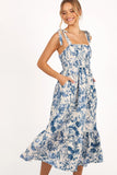 Harlowe Midi Dress Porcelain Blue