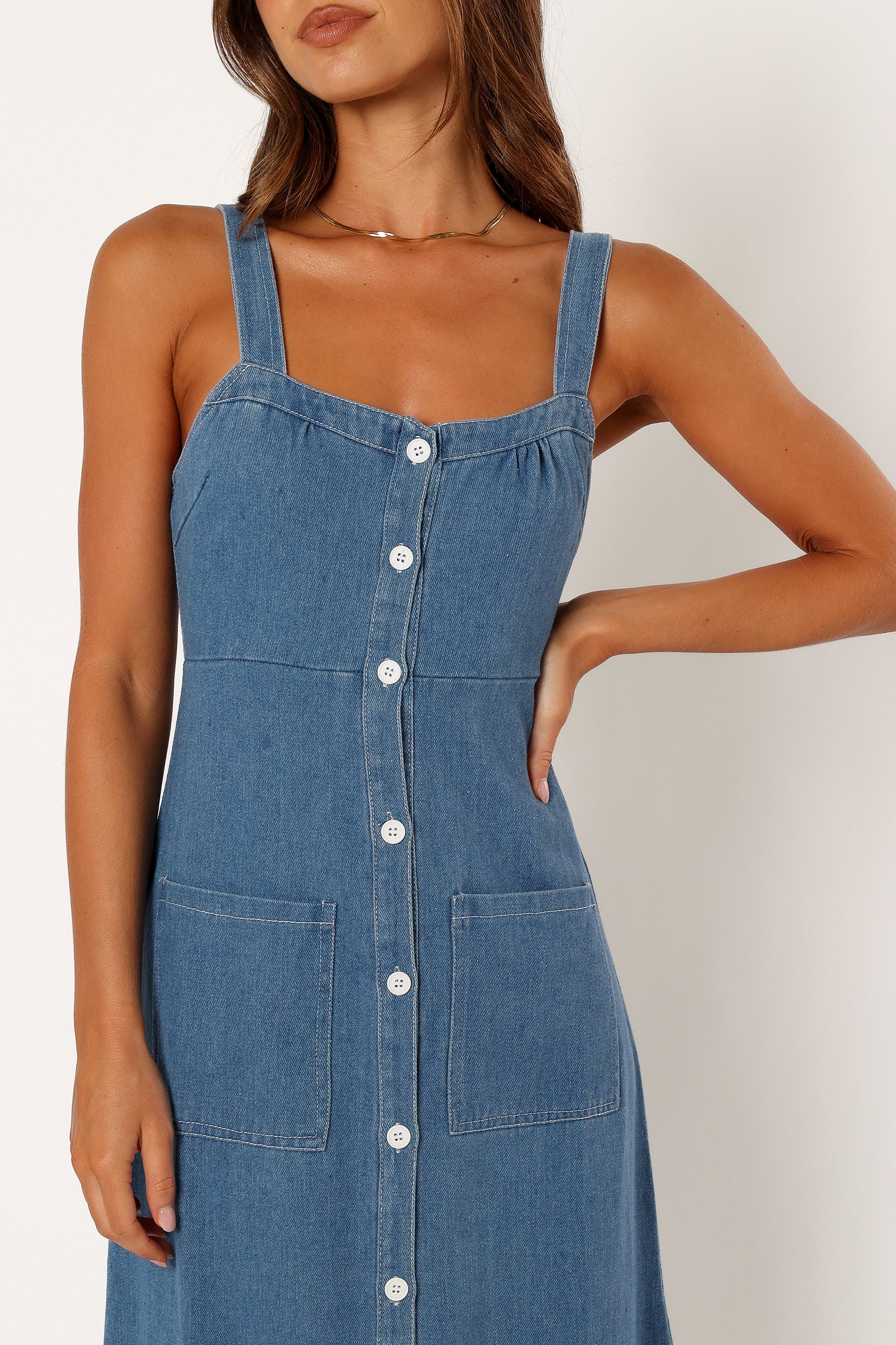 Bettie Midi Dress Denim