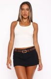Selfish Behaviour Low Rise Mini Skort Black
