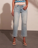 Nyelle Super Stretch Mid Rise Straight Leg Jeans