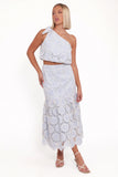 Jennie Skirt Set Blue