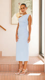 Lilah Midi Dress Baby Blue