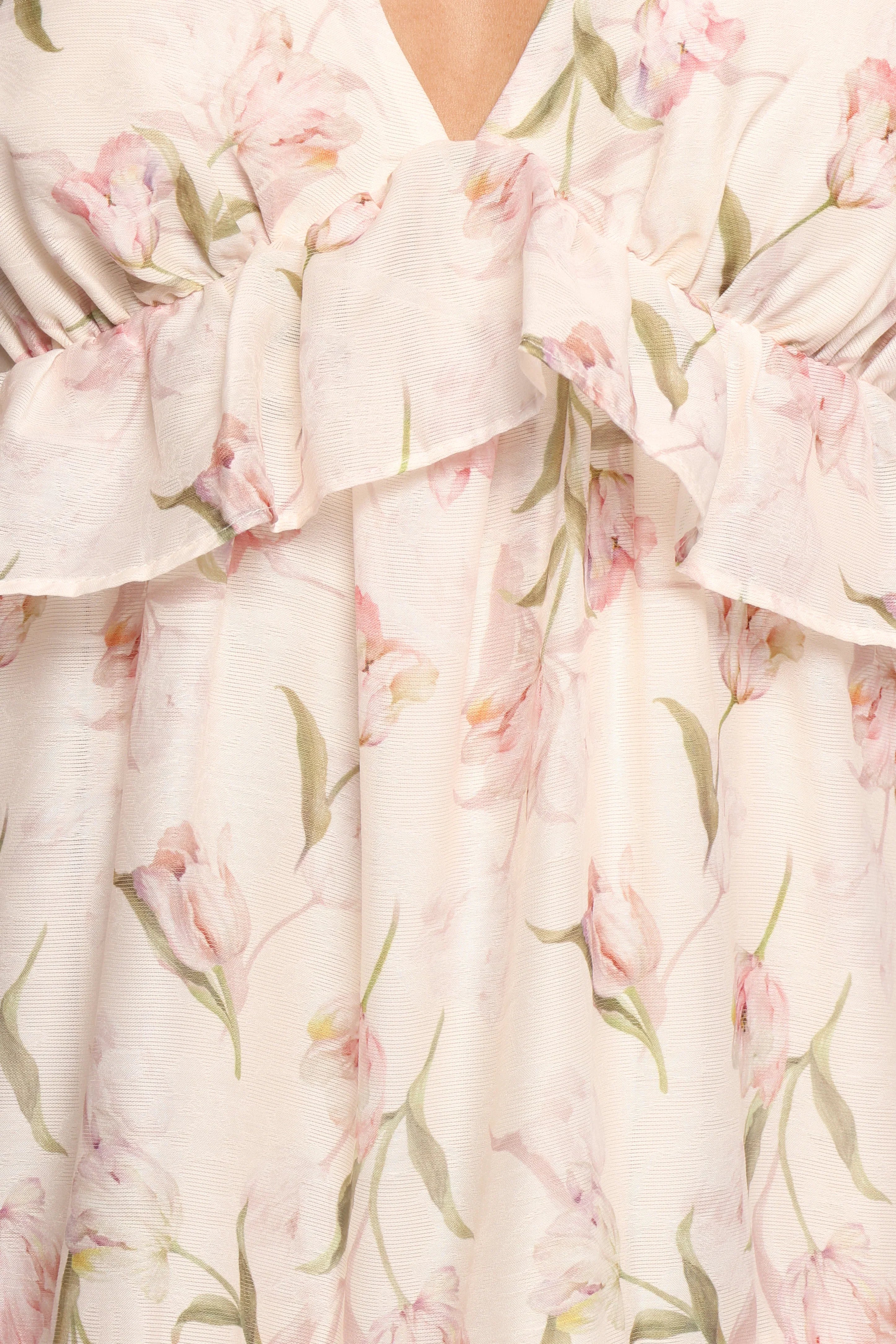 Willis Maxi Dress Pink Floral