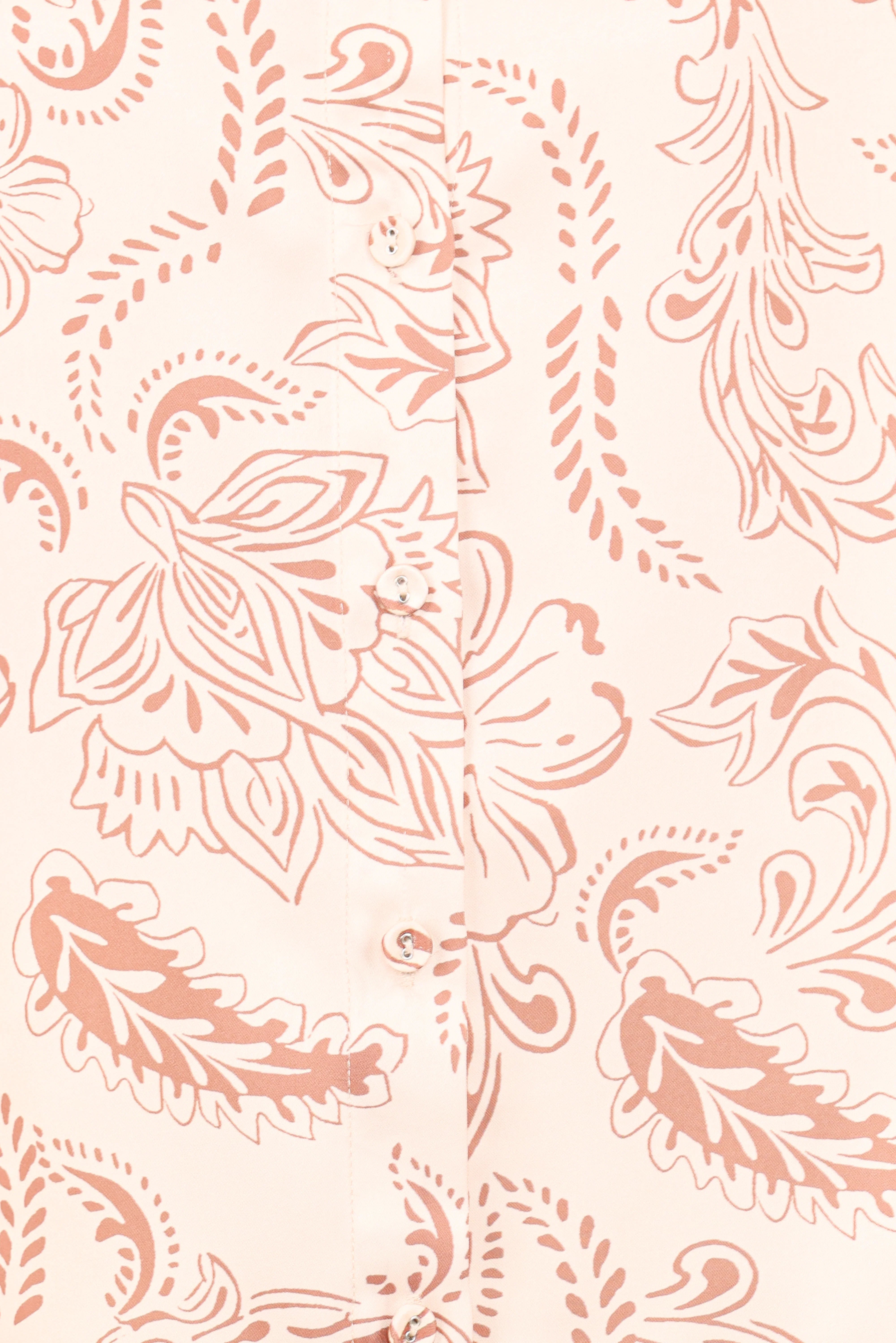 Rosalie Shirt Brown Paisley