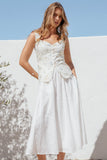 Sinead Eyelet Maxi Skirt White