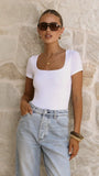 Jamelia Bodysuit White