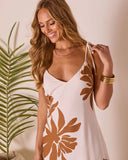 Midnight Tropica Abstract Maxi Dress