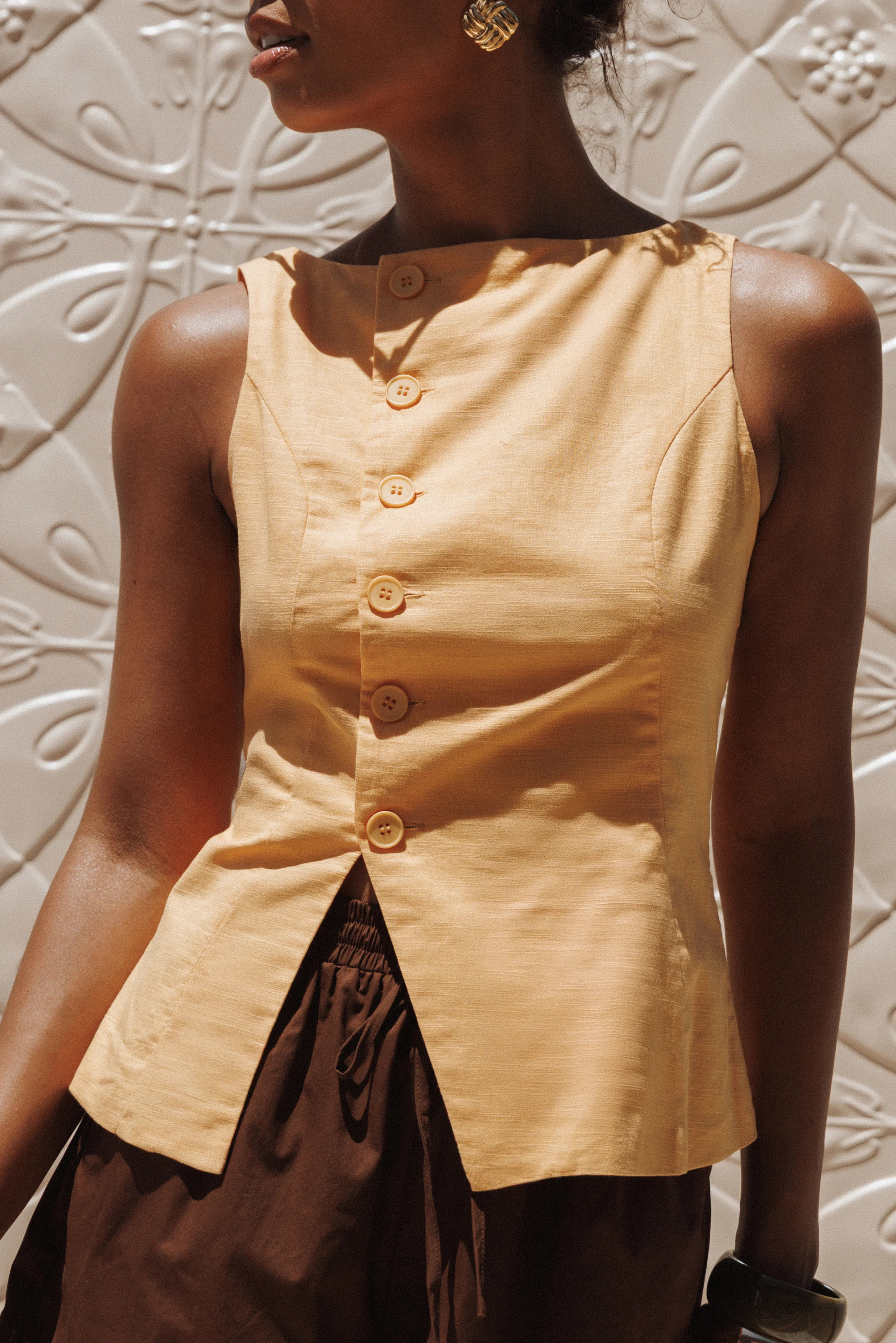 Kalyssa Asymmetrical Vest Mango