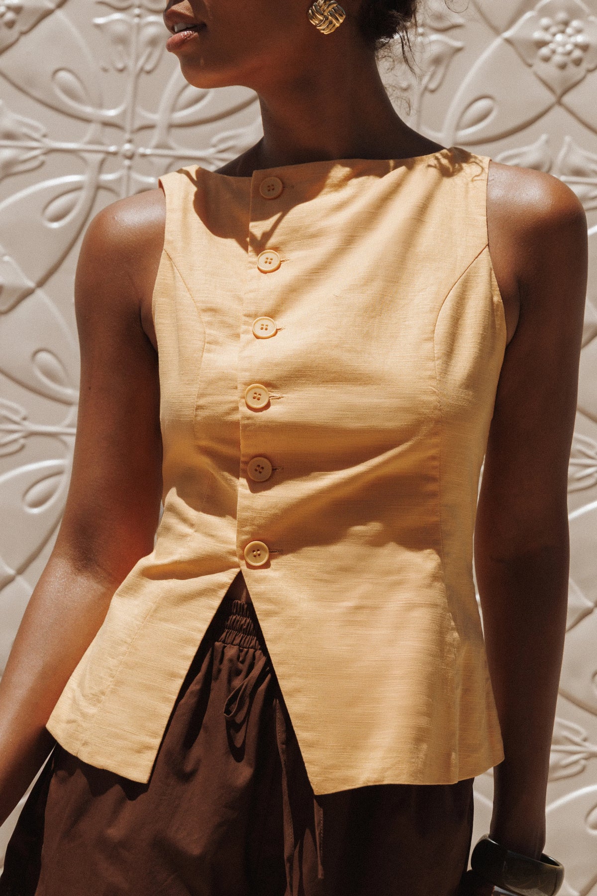 Kalyssa Asymmetrical Vest Mango
