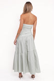 Blanche Strapless Maxi Dress Mint