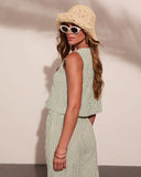 Dockside Days Striped Sleeveless Top