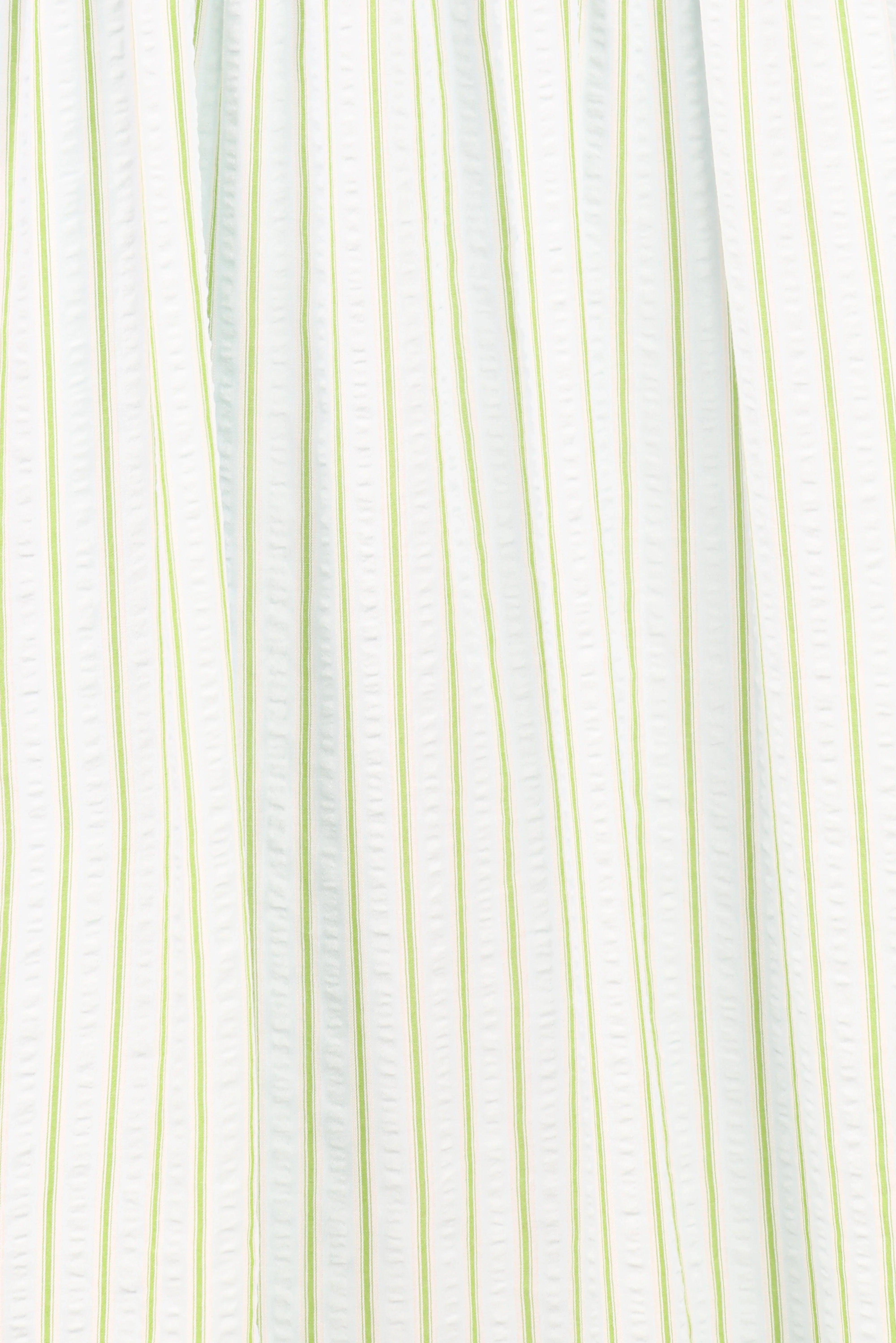 Ronnie Short Sleeve Midi Dress Green Blue Stripe