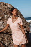 Tamika Mini Dress Peach Floral