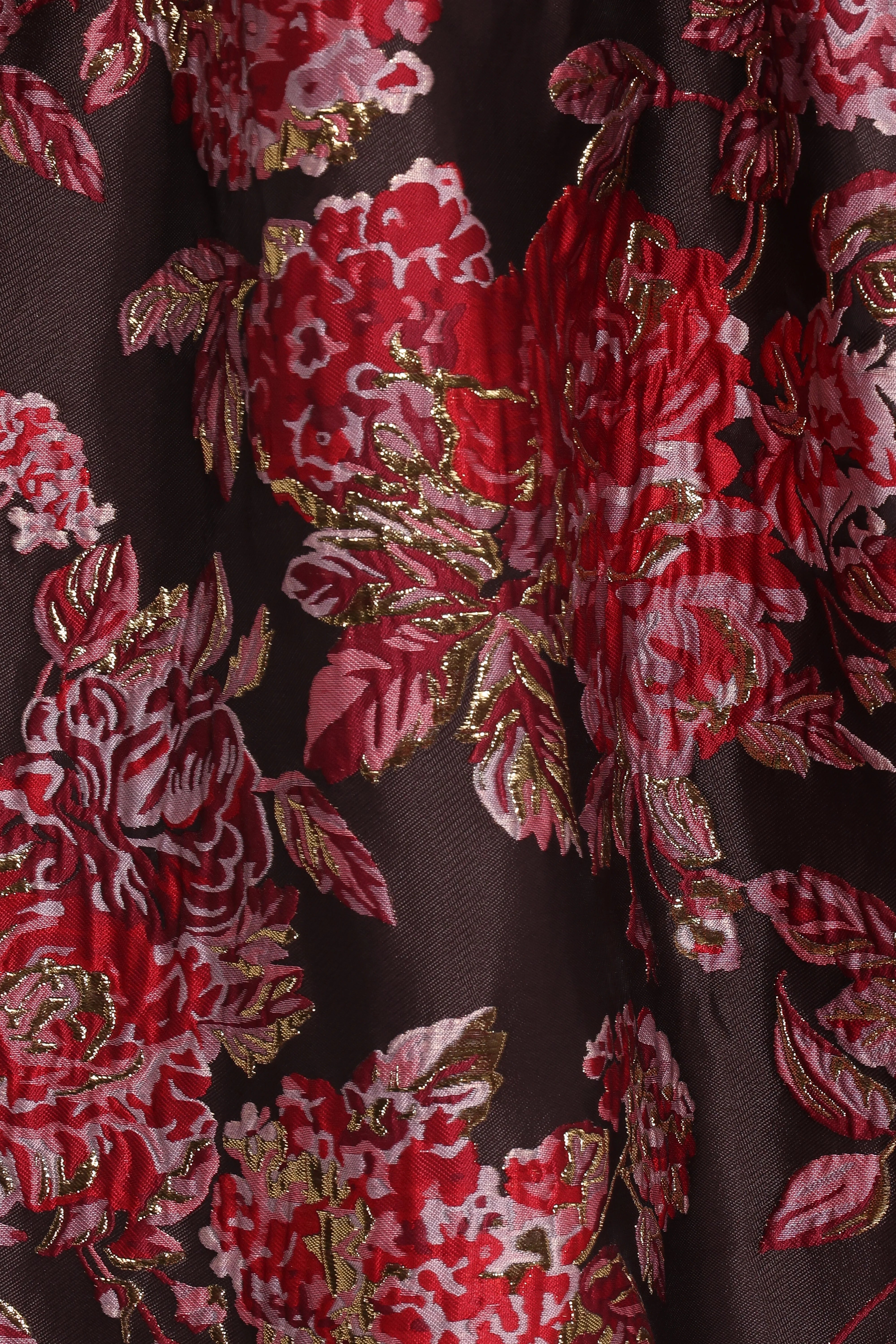 Betina Bow Front Maxi Dress Brown Floral