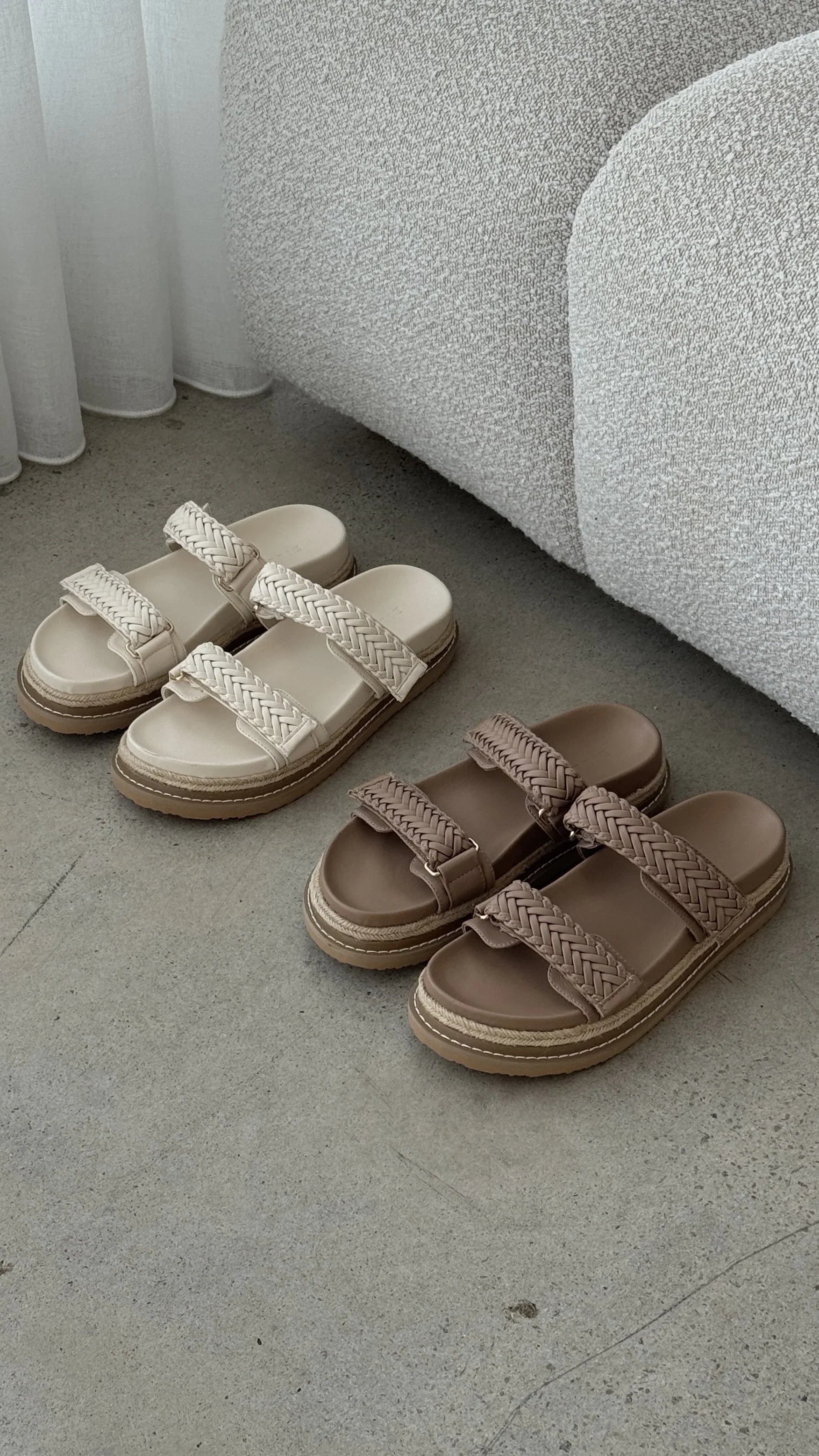 Alva Slides Light Cashew