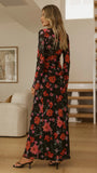 Flo Maxi Skirt Dark Floral