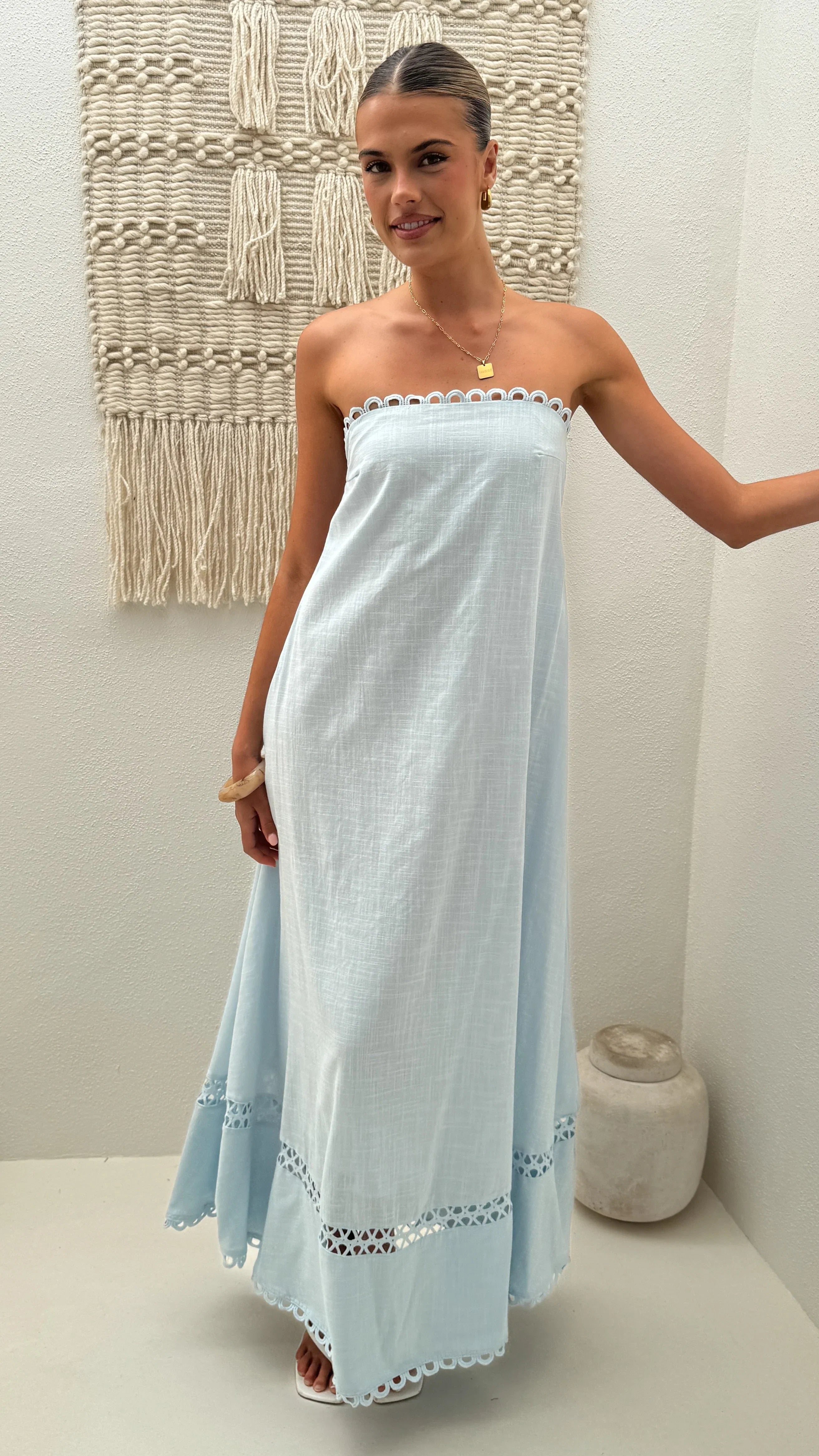 Sandra Maxi Dress Sky Blue