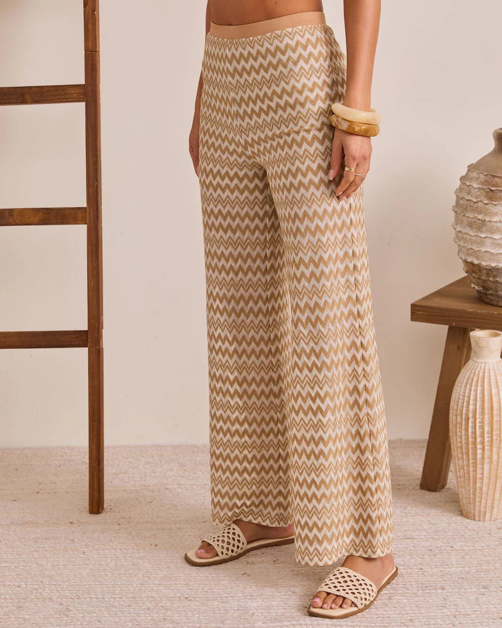 Drifted Moment Chevron Print Cover Up Pants