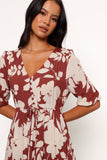 Kelda Dress Rust Floral