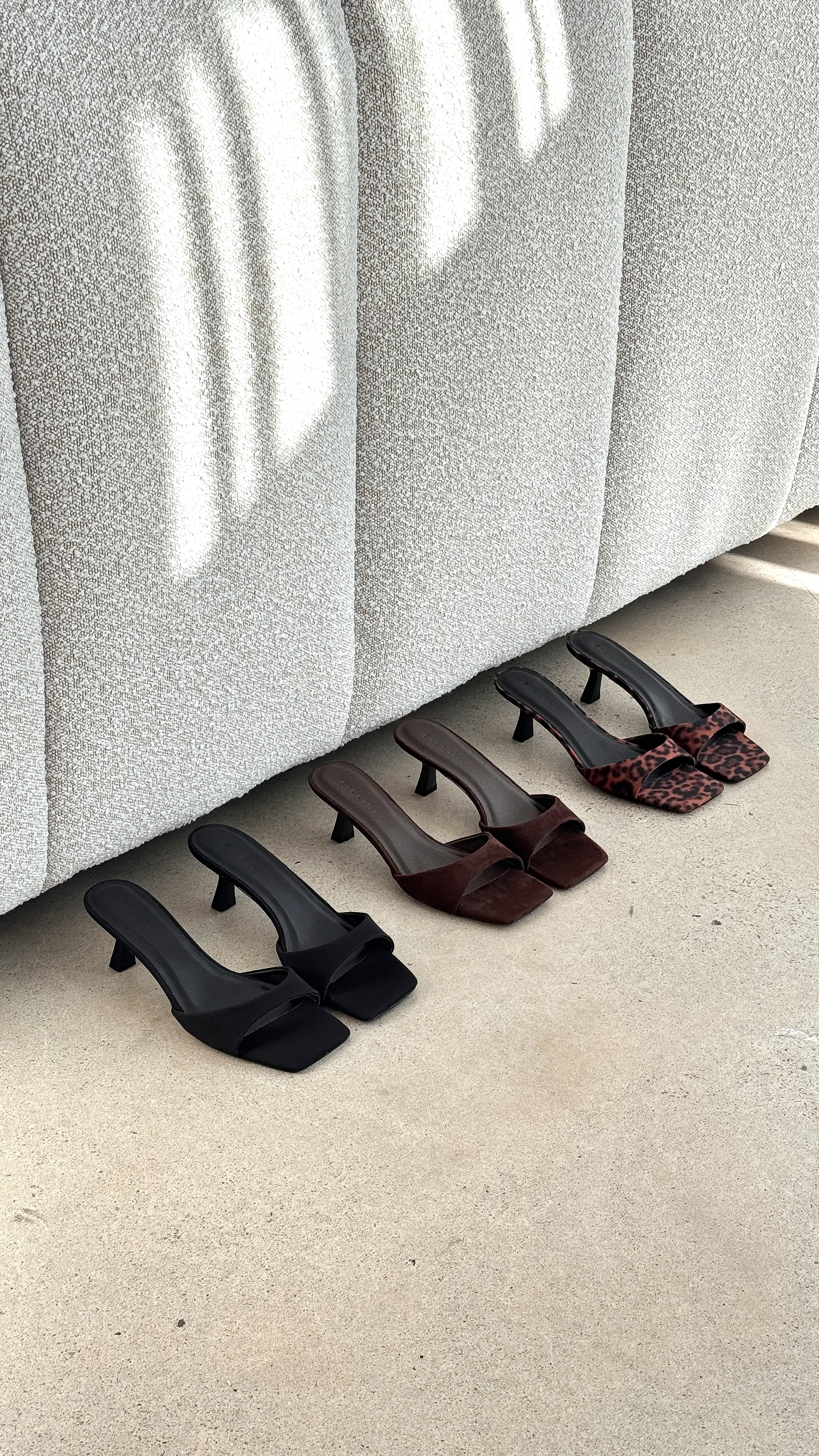 Meadow Heel Black Grosgrain