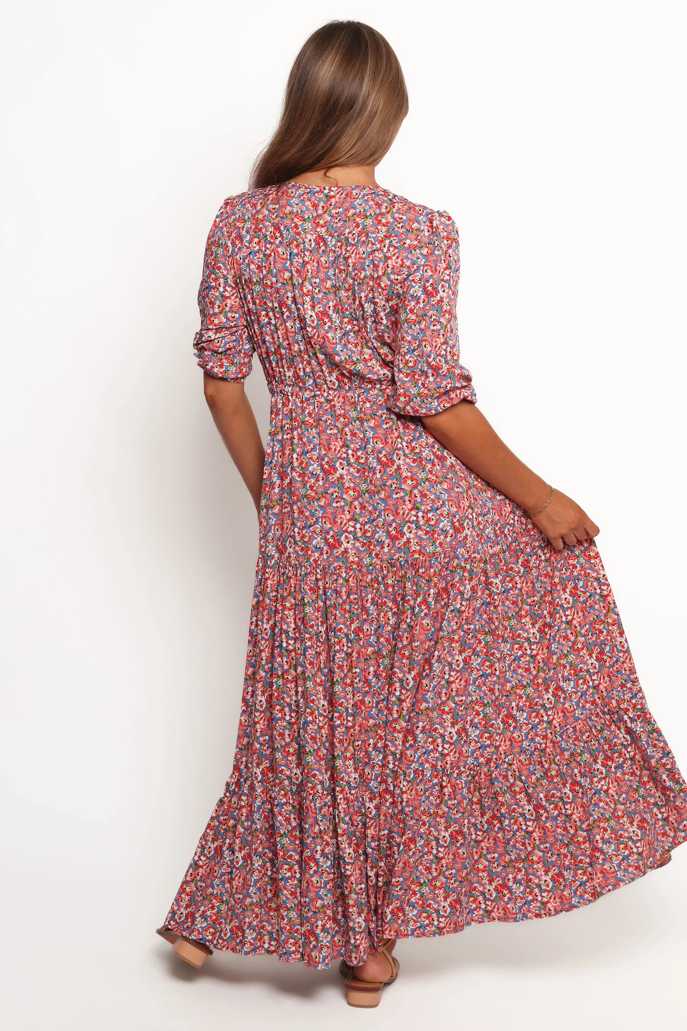 Kelda Dress Blue Ditsy Floral