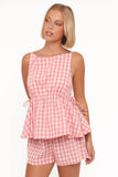 Rory Top Pink Gingham