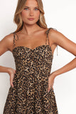 Ayana Midi Dress Leopard