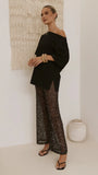 Zinnia Sequins Pant Black